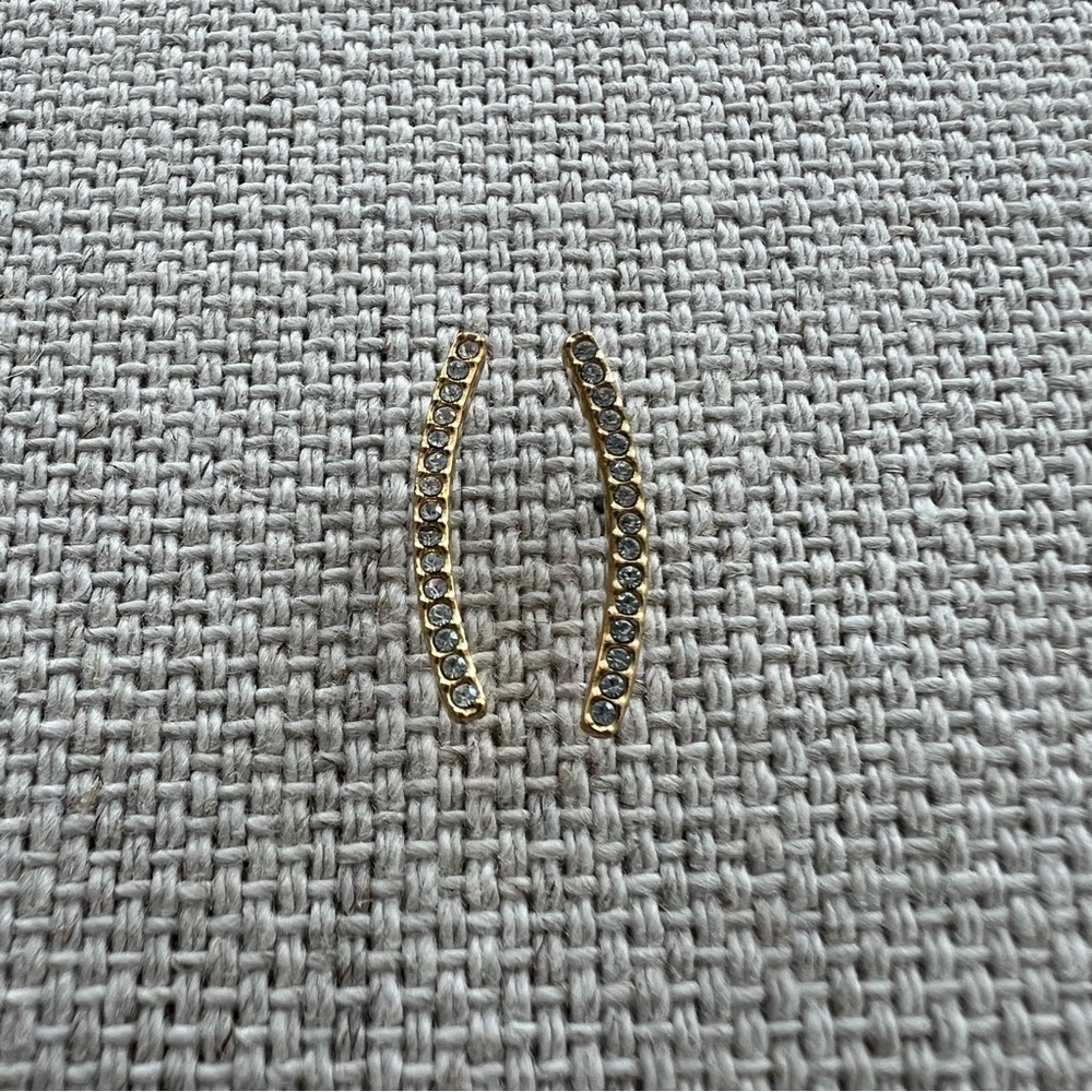 NADRI • Gold Plated Zirconia Ear Climbers Earrings
